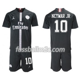 Fußballtrikots Paris Saint-Germain Neymar Jr 10 Jodan Schwarz Kinder Ausweich Trikotsatz 2018-2019